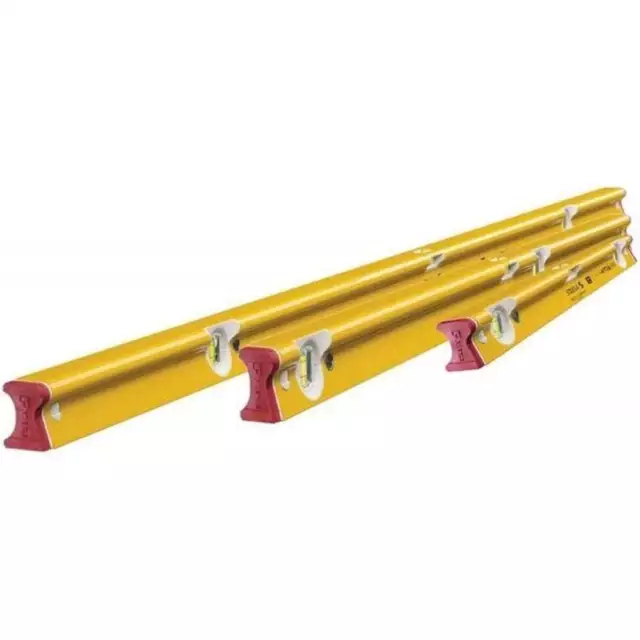 Stabila R-Type Spirit Level Trio Set - 61/122/183cm - Site Robust Level Set