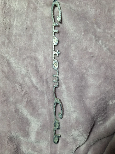1961 1966 FORD Pickup Truck Custom Cab Door Script Emblem Original ...