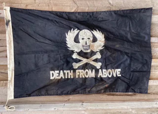 rare dated post ww2 war 82nd airborne flag death from above