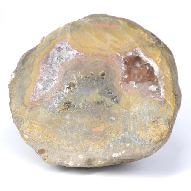 Kleine SURYA - ACHAT - Geode  Rohschnitt ca. 45 x 42 x 25mm orange gelb 2301