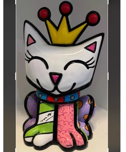 Romero Britto “Cheryl” Hand Signed Numbered Resin Sculpture