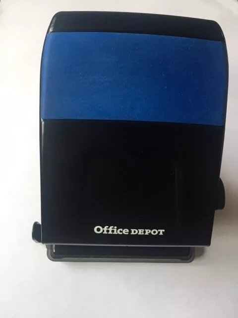 Office Depot 2 Hole Punch 91W0 Black, Blue 20 Sheets
