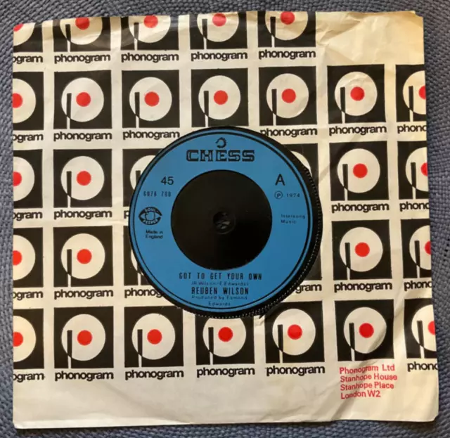 REUBEN WILSON - GOT TO GET YOUR OWN rare UK 1974/6/ NORTHERN SOUL / FUNK / MINT-