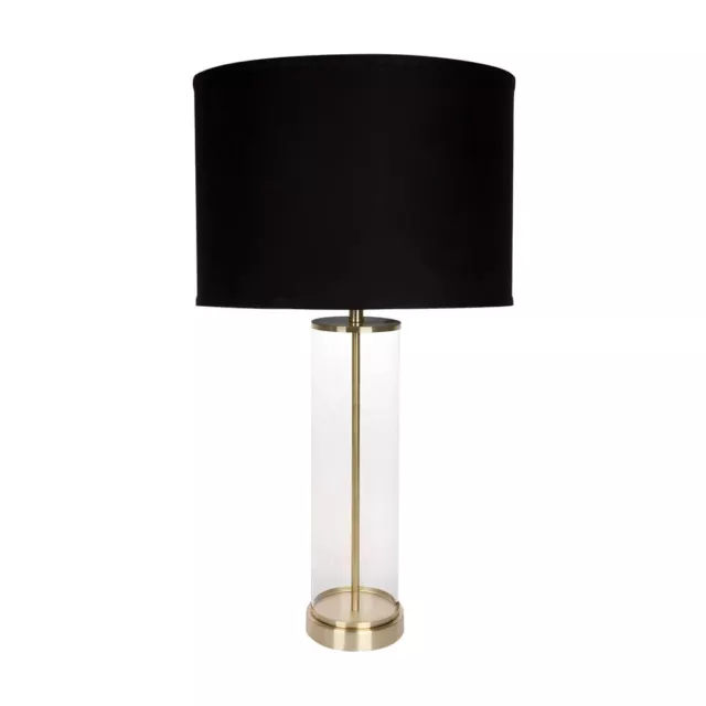 NEW Cafe Lighting East Side Table Lamp Brass with Black Shade