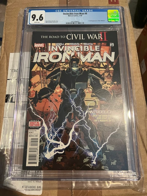 Invincible Iron Man #9 Cgc 9.6 1St Full Riri Williams