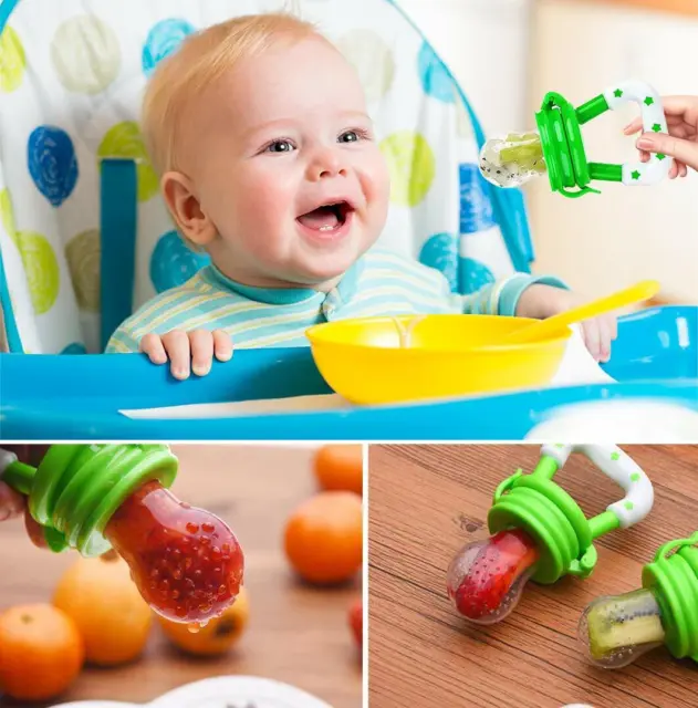 Silicone Fresh Fruit Teether Soother Nibbler Baby Kids Food Feeder Pacifier 2