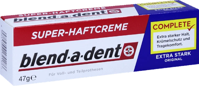 Adhésif Dentaire Blend-A-Dent Extra Fort - Lot De 3 Tubes, Soin Des Prothèses