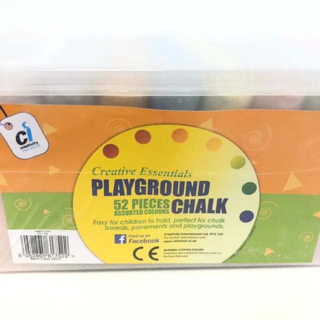 52 un. palos marcadores de tiza de color pavimento de pizarra para niños escuela dardos arte en el piso