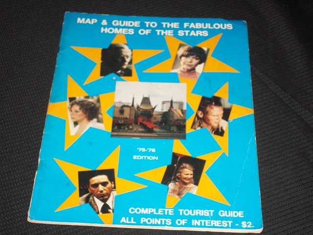 1980S? MAP & Guide To Stars Homes Magazine - Hollywood Cover - L 11458 ...
