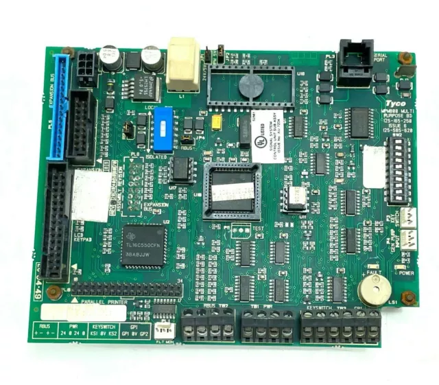 Tyco MPM800 Multi But Board 125-165-250 Issue6 125-585-620 Imprimante Interfaces
