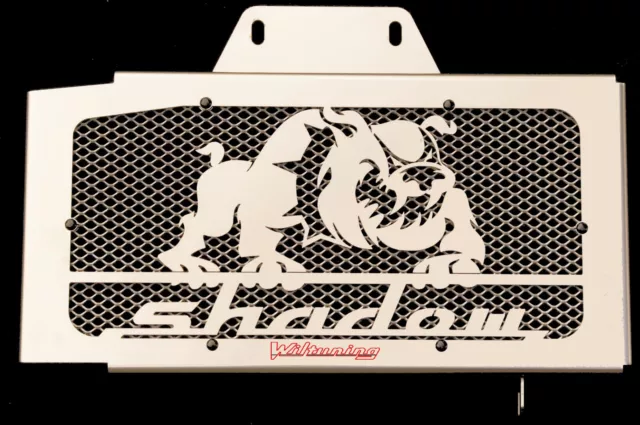 cache / Grille de radiateur Honda 125 VT Shadow "Bulldog" + grillage alu