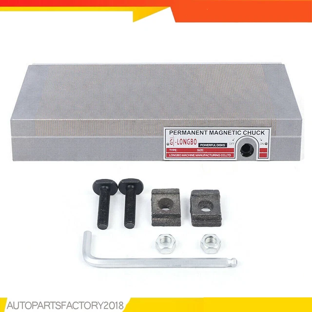 6X12 inch Permanent Magnet Chuck Fine Pole Magnetic Chuck Workholding Tool CNC!