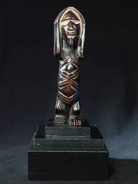 Bembe Male Ancestor Statue, D.R. Congo, Zambia, African Tribal Sculpture