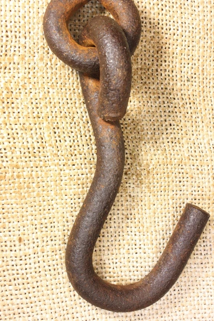 Old Swivel Plant Hook & Eye Lag Screw Porch Rustic Barn Find 6 1/2 X 4 X 3/8" 3
