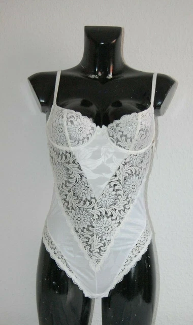 Body Manches 3/4 Aubade - Modèle Amour En Fleurs En Polyamide Noir - Taille M, Jamais Porté
