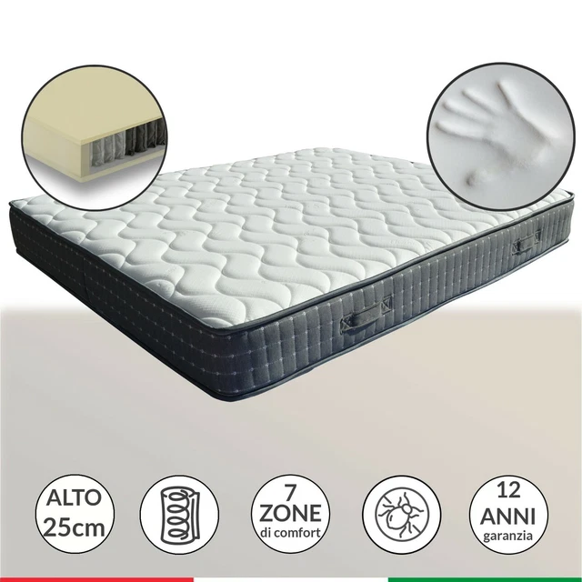 Materassi a molle insacchettate Dream Night Ortopedico 7-Zone 2024 il