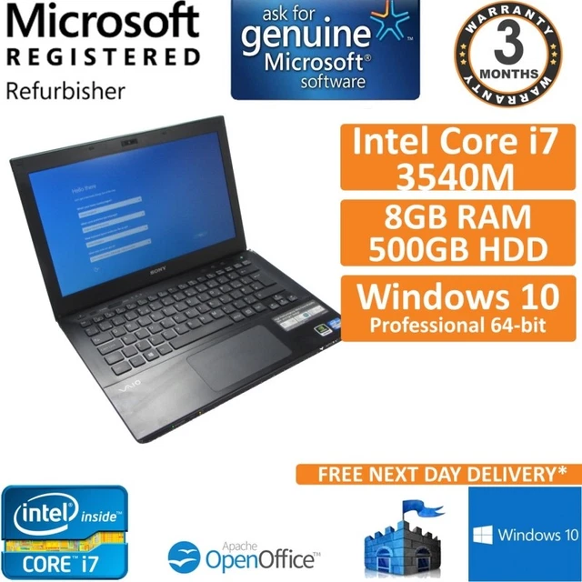 Core I7 Sony Vaio Laptop 1gb Ram SONY VAIO SVS131E22M Intel I7