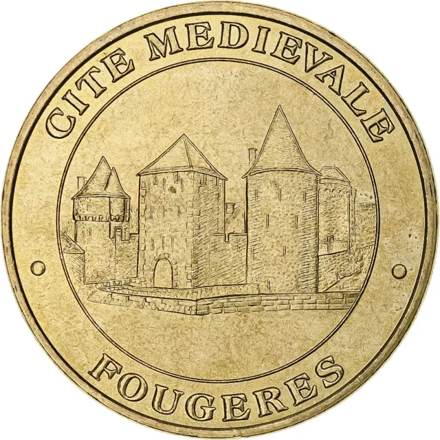 [#1280609] France, Tourist token, Cité médiévale de Fougères, MDP, Nordic g, old