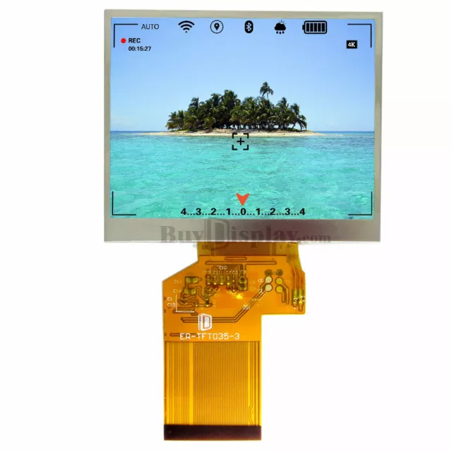 3.5"QVGA 240x320 TFT Color LCD Module Display,Optional Touch Panel,LQ035NC111