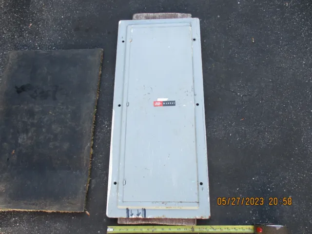 Used A-H Murray 200A Panel Cover #LC236PC  14.5 x 33.5" 120/240V pitted spot