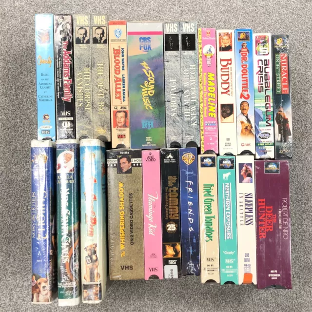 Factory Sealed VHS VCR Video Tape Lot Movies Watermark DR Dolittle Reseller Bulk