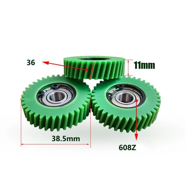 Lot De 3 Engrenages Droits Mécaniques à 36 Dents Pour Réparation De Moteur De Vélo électrique - Dents En Nylon - Convient Pour Les Connecteurs De Roulements De Moteur Bafang