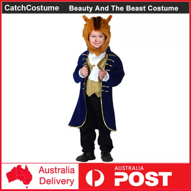 Boys Beauty and The Beast Costume Beast Cosplay Suit Kids Halloween Book Week