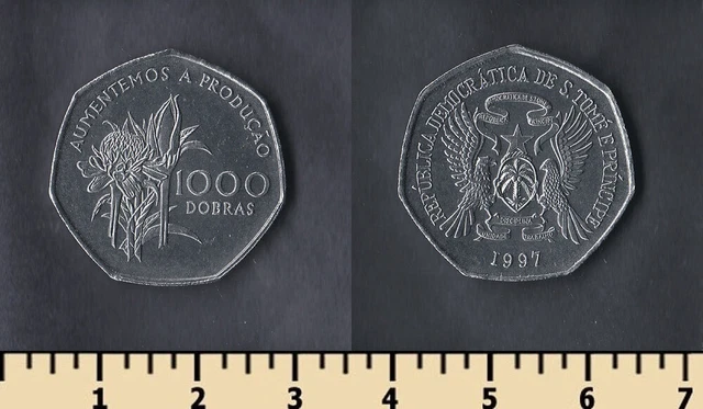Sao Tome and Principe 1000 dobras 1997