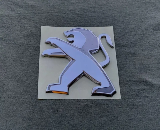 Heck Emblem Für Peugeot 508 2019-2023 - 3D Löwe Schriftzug Schwarz ABS