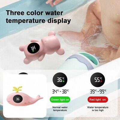 Termómetro de agua baterías incorporadas muestran temperatura del agua ducha bebé