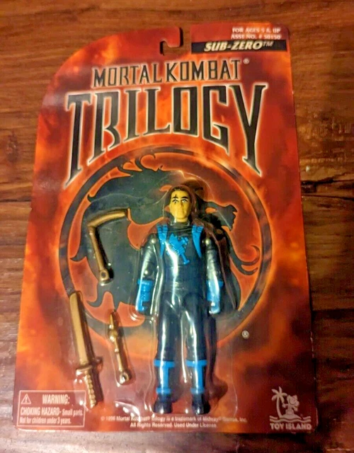 MORTAL KOMBAT TRILOGY Sub Zero 1996 Action Figure Toy Island Midway