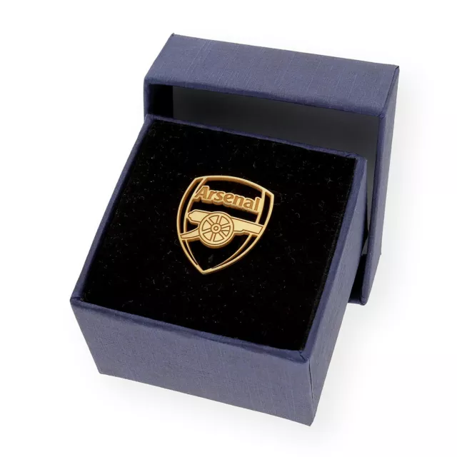 Arsenal FC Pin Calado en Plata de Ley 925 Bañado en Oro 18k Emblema Futbol 2