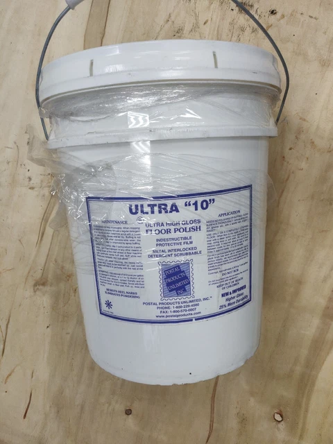 Postal Products Unlimited Ultra 10 High Gloss Floor Polish, 5 Gal. Ultra "10"