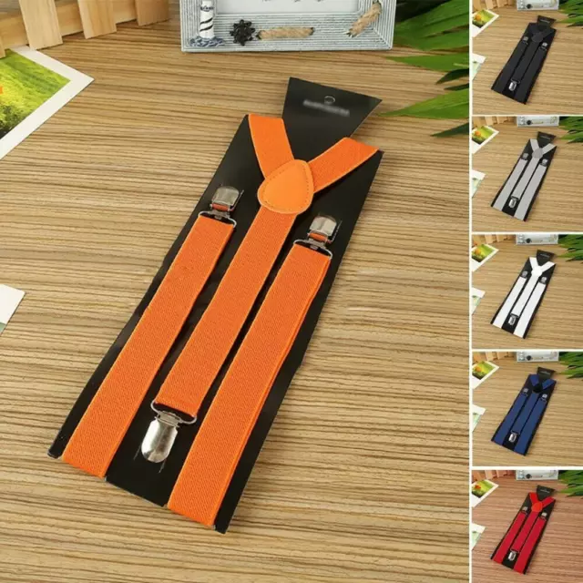 Mens/ Womens Heavy Duty Suspenders Adjustable Clip On Work Braces 2.5cm Wide