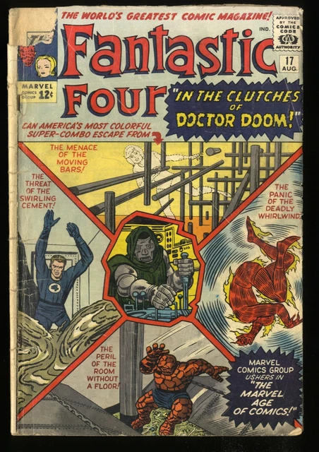 Fantastic Four #17 FA/GD 1.5 Doctor Doom Appearance! Marvel 1963