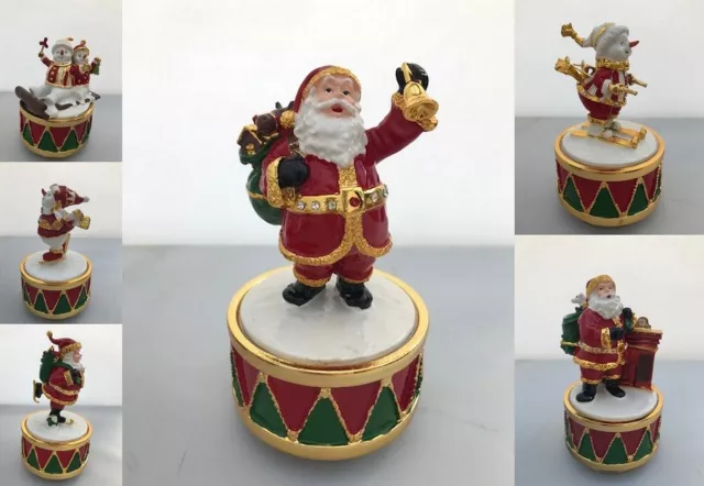 Figurine musicale Père Noël décorations ornement bonhomme de neige Père Noël cadeau