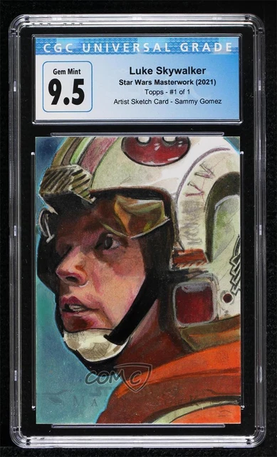 2021 Topps Star Wars Masterwork Sketch Cards 1/1 Sammy Gomez CGC 9.5 Auto jk0