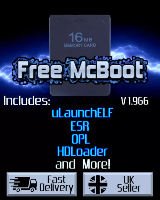 Free McBoot v1.966 for Playstation 2 - 16MB Memory Card FMCB