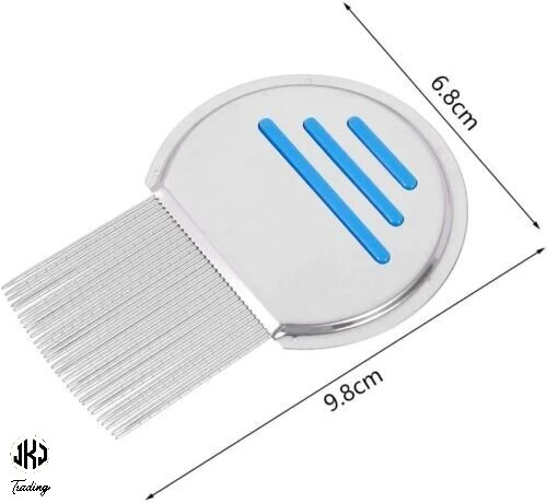 Lice Removal Comb, Stainless Steel Headlice Nit Treatment Kids, Adults, Pets UK 3