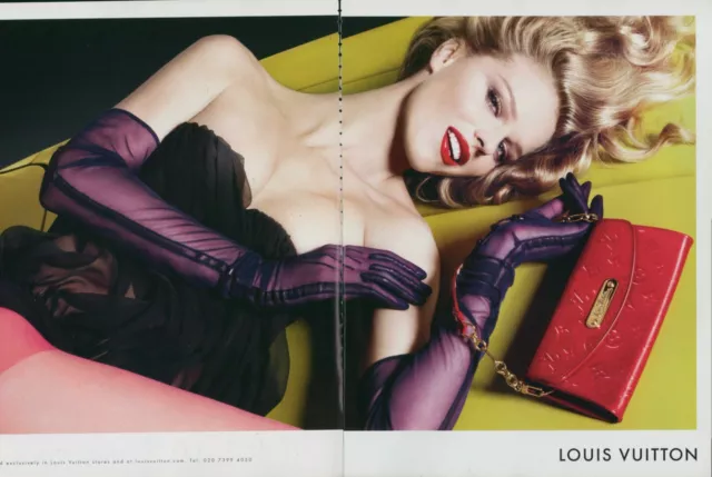 2002 Louis Vuitton: Eva Herzigova Vintage Print Ad