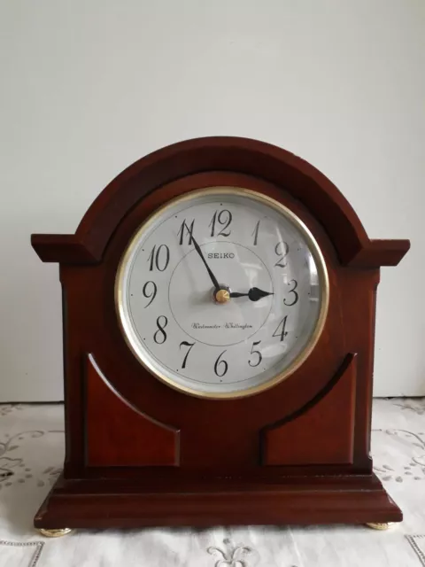 Vintage Seiko Westminster/Whittington Wooden Quartz Clock