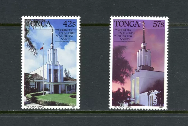 R0662 Tonga 1991 Church Von Latter Tag Heilige 2v. MNH