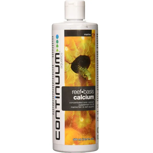 Continuum Reef Basis Calcium Liquid 500mL Concentrated Ionic Calcium Supplement