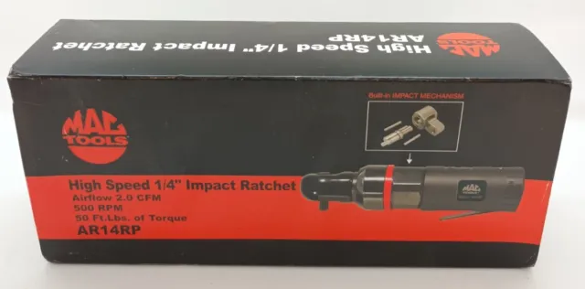 Mac Tools (AR14RP) High Speed 1/4" Impact Air Ratchet - NEW