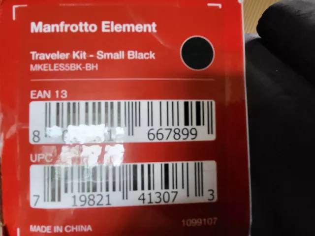 Manfrotto Element Small Aluminum Traveler Tripod (Red)