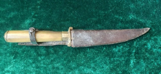 BOSNIAN BALKAN OTTOMAN LATE 19th C KNIFE DAGGER WITH SHEATH