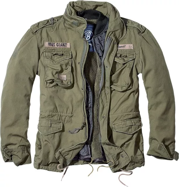 Brandit Jacket Men's Jacket Military M-65 Giant Parka 2 IN 1 Jacket Olive