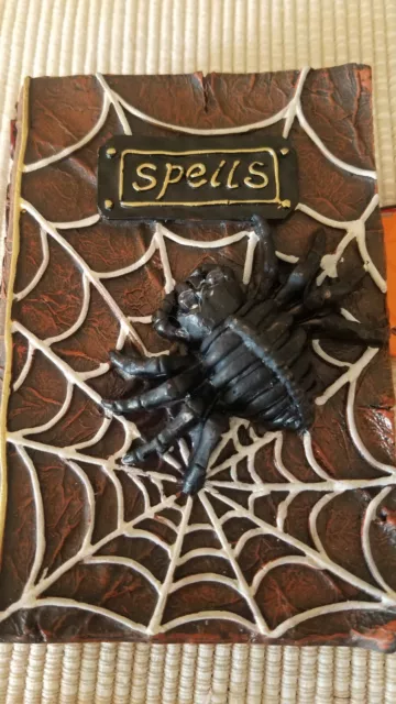 Halloween Witches Spell Book w/ Giant Spider Light Up Eyes