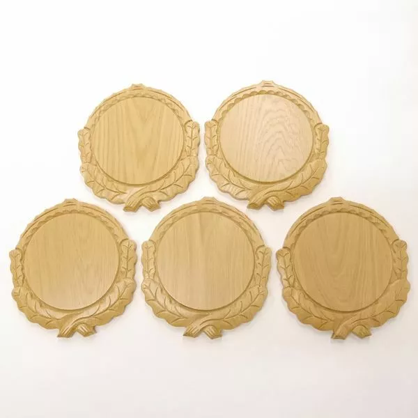 5 Pieza Keilerschilder Tallado Roble Claro Af 16 CM Tablero Keiler Gewaffbrett