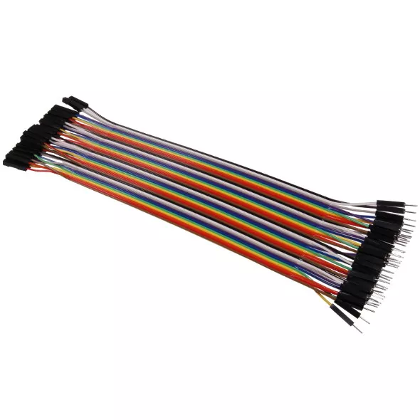 Jumper Cable 20cm 40 Pin mâle/femelle Breadboard Dupont Wires Arduino